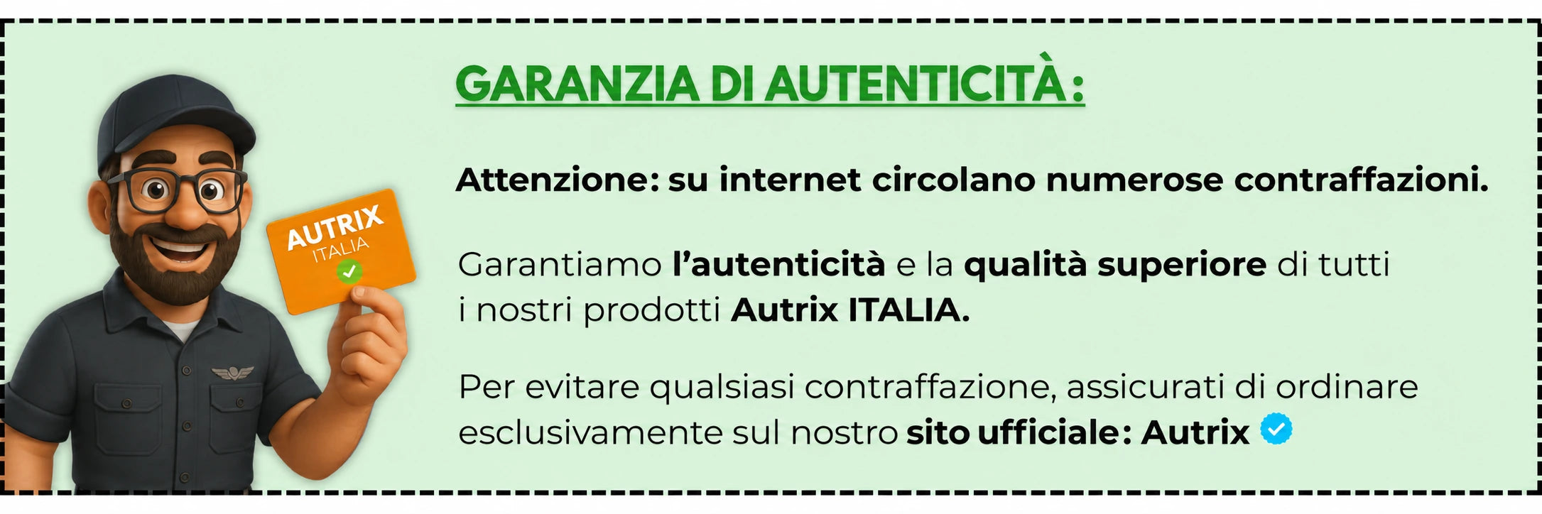Garanzia di autenticità Autrix Italia